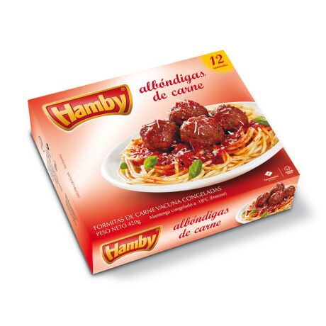 ALBONDIGAS 12 UNIDADES HAMBY. 420 Grs ALBONDIGAS 12 UNIDADES HAMBY. 420 Grs