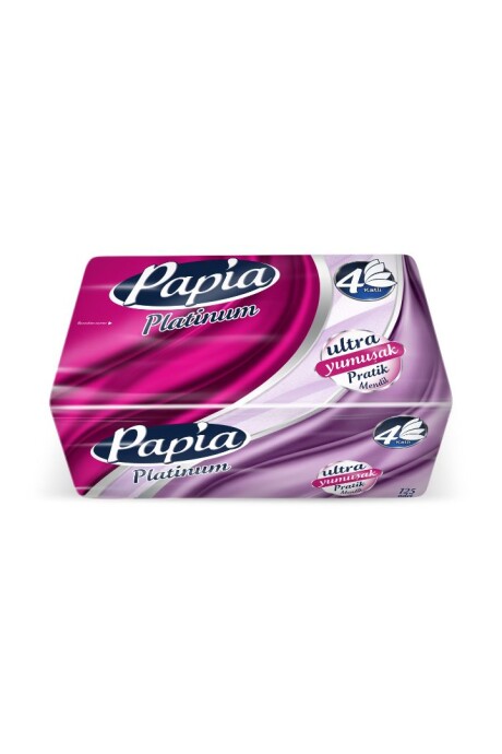 Pañuelos faciales Papia cuádruple hoja Platinum x 125 unidades - FUNDA x 18 Pañuelos faciales Papia cuádruple hoja Platinum x 125 unidades - FUNDA x 18