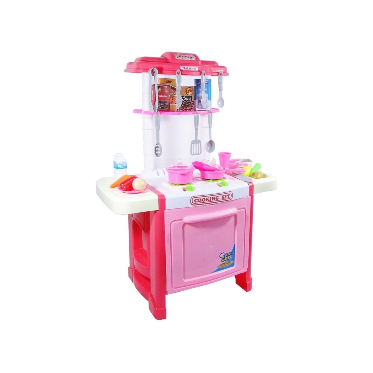 Cocina con luz y sonido 42 piezas 55x39cm(JUD008) - Cocina Con Luz Y Sonido 42 Piezas 55x39cm(jud008) 