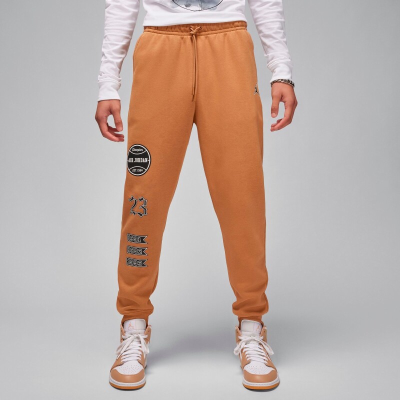 Pantalón Largo Essentials Mmbr Fleece de Hombre Chocolate