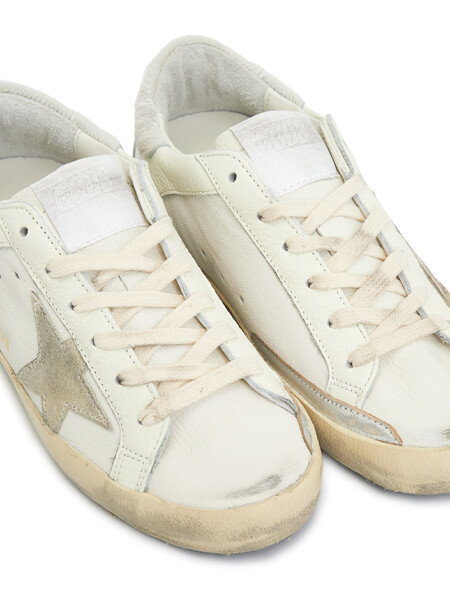 Golden Goose-Championes de cuero, Super Star Classic Blanco