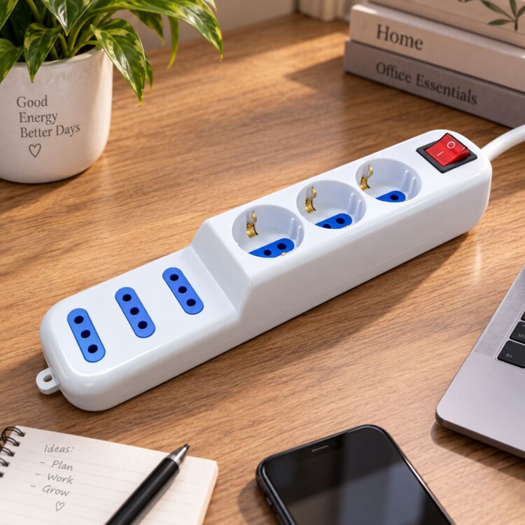 Alargue Multiple 3 Tres en Linea + 3 Schuko 3 metros Volta Alargue Multiple 3 Tres en Linea + 3 Schuko 3 metros Volta