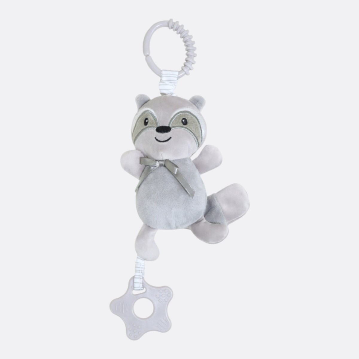 Sonajero Colgante Animales Tono Grises - Mapache 