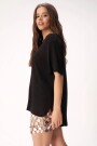 ETERNITY LUREX TEE Negro