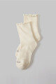 Medias The Ruffle Sock Unisex Bone