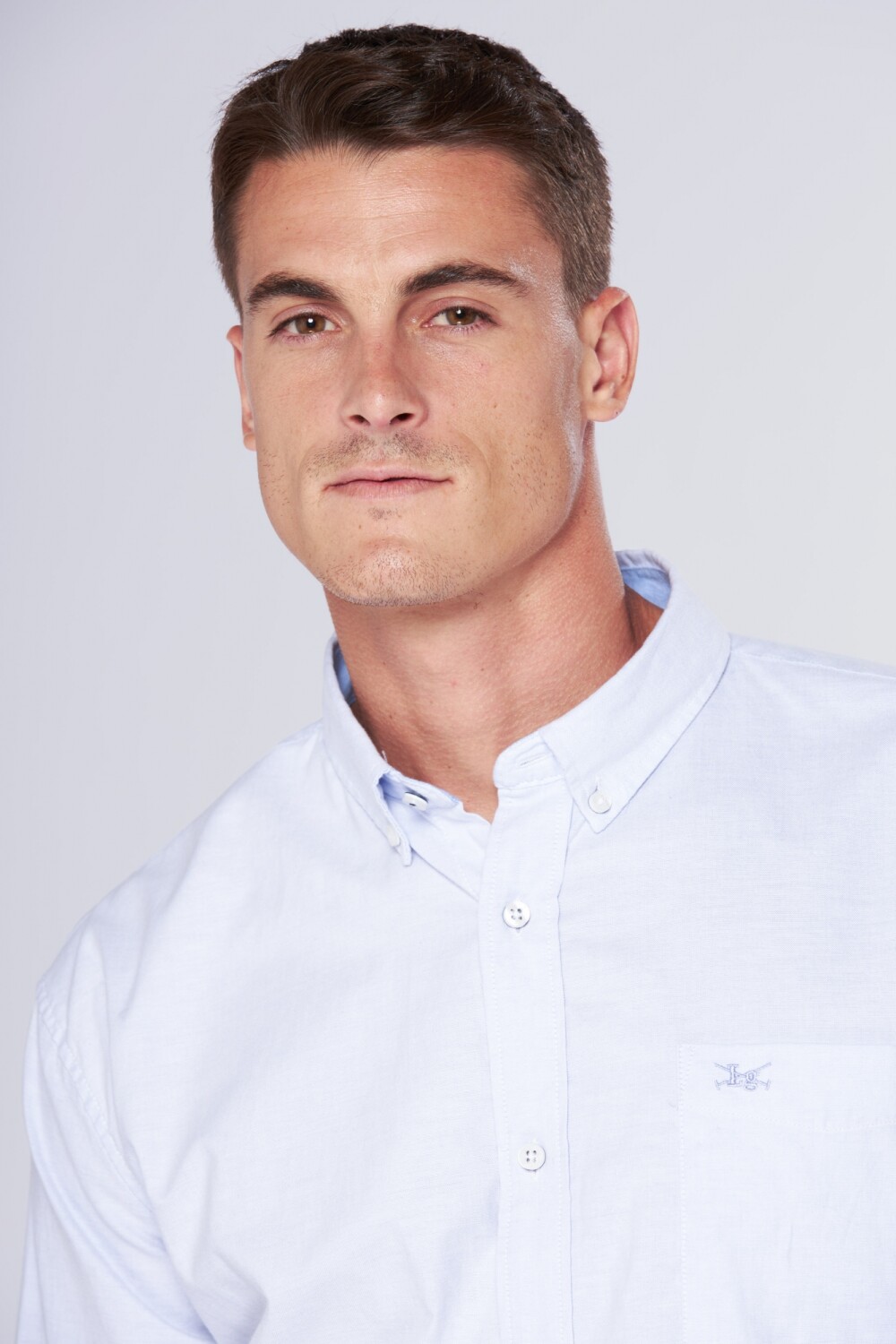 CAMISA OXFORD Celeste