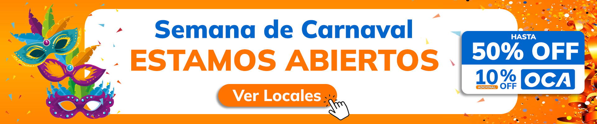 semana de carnaval abiertos