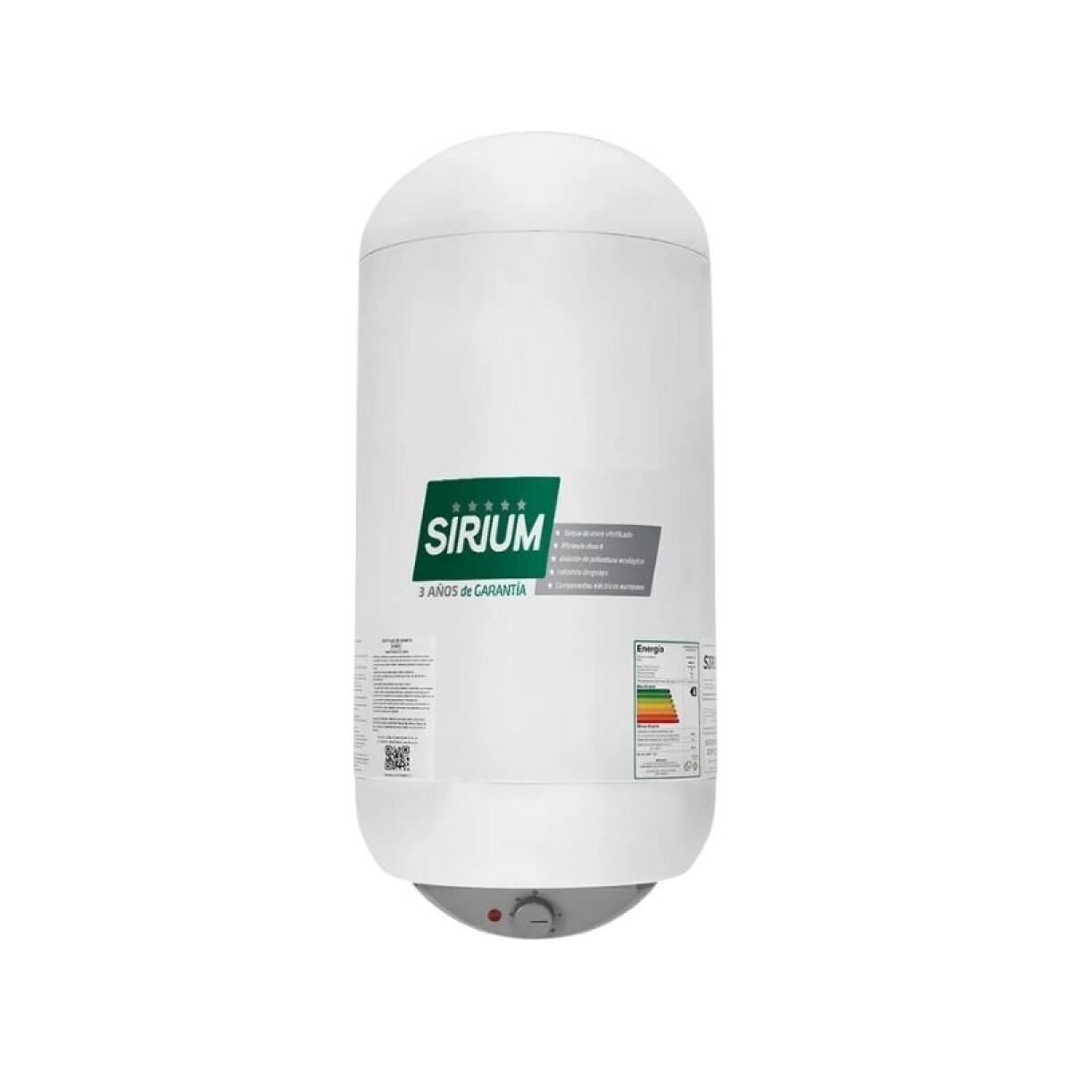 TERMOTANQUE 60L SIRIUM ACERO 