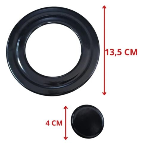 Tapa Aro Para Hornalla Doble Cocina Tem Luna Glass 13cm Tapa Aro Para Hornalla Doble Cocina Tem Luna Glass 13cm