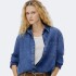 CAMISA ML FEM AZUL ESCURO
