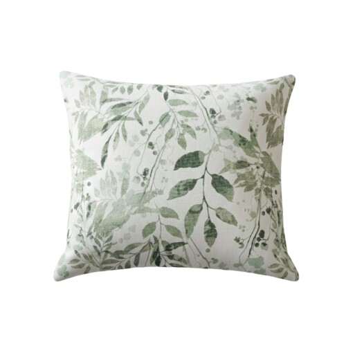 Almohadón 40x40 cm - Pilar Hojas Gris