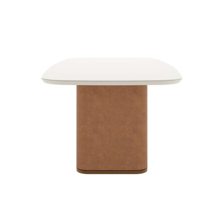 Mesa De Comedor Lintz 184 Linea Mionaco Blanco/Marron