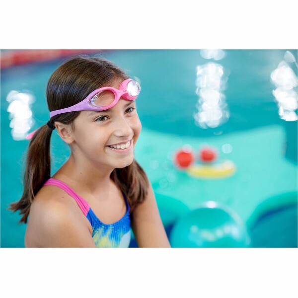 Lentes De Natacion Para Niños Arena Spider Junior Goggles (6 a 12 años) Blanco y Negro