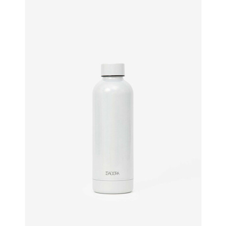 Botella Metálica Iridiscente Blanco Nacarado/perlado