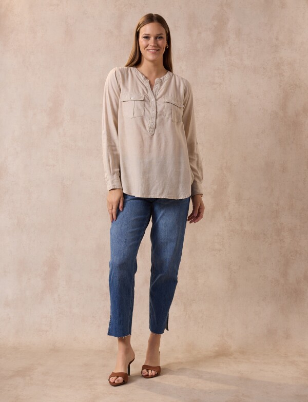 Blusa Lino BEIGE