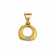 Colgante en Oro con piedra Agua marina Colgante en Oro con piedra Agua marina