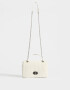 Bandoleras Clasico Bandolera Puffy Con Solapa - Blanco Crudo