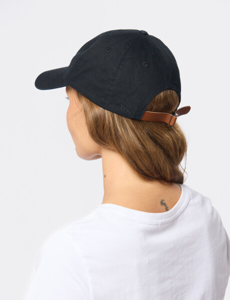 GORRO CON VISERA DE LONA Negro