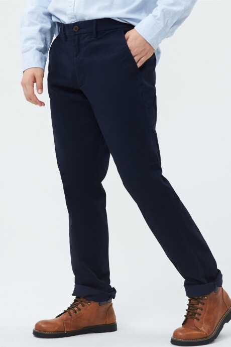 Pantalón Khaki Straight Hombre New Classic Navy