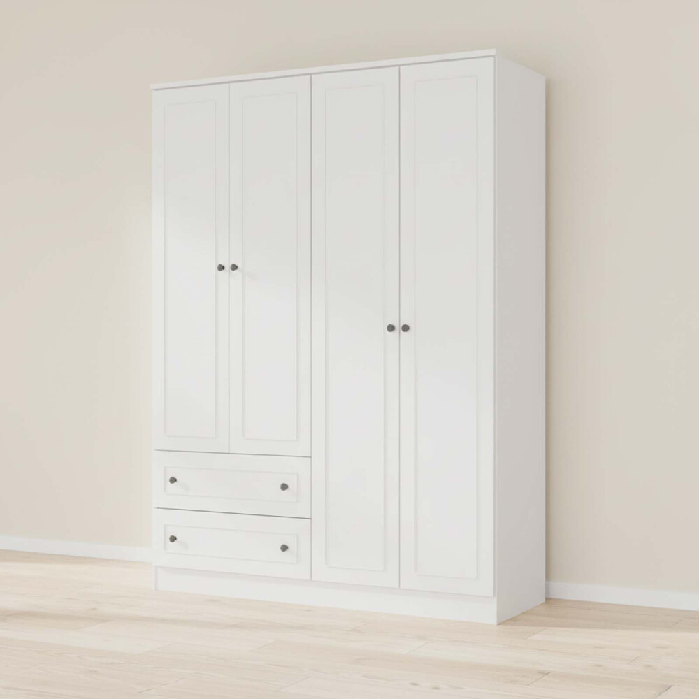 PLACARD 4 PUERTAS MDF BLANCO AMERICANO PLUS