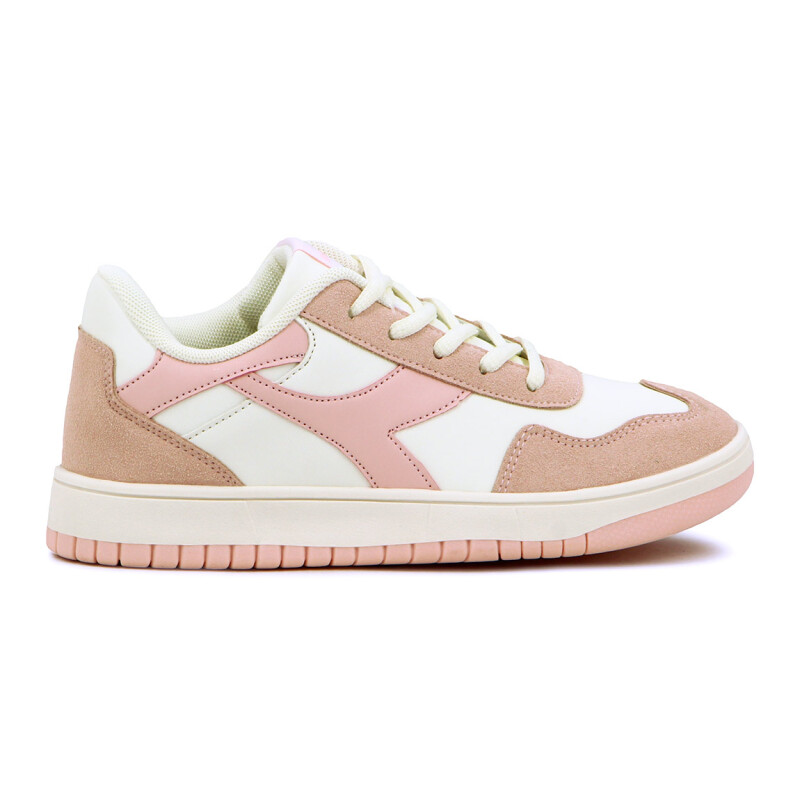 Championes Casuales Mujer Diadora Wind Blanco-rosado