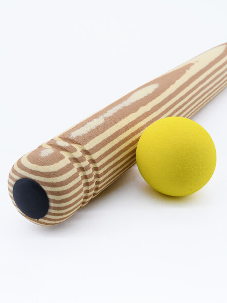BAT BEISBOL CON PELOTA EVA BEIGE (V)