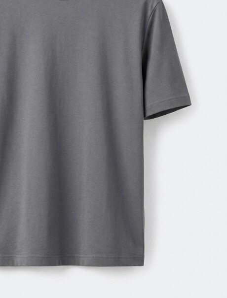 CAMISETA BÁSICA SÚPER COTTON GRIS