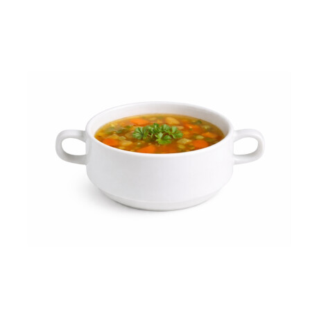 Taza Consome con Asas de Porcelana 300 ml Taza Consome con Asas de Porcelana 300 ml