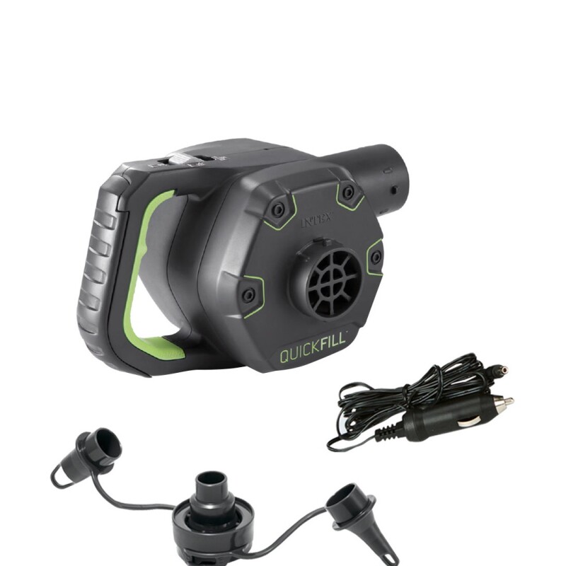 INTEX INFLADOR A BATERÍA RECARGABLE 12V & 220V + 3 BOQUILLAS ADAPTADORAS Intex Inflador A Batería Recargable 12v & 220v + 3 Boquillas Adaptadoras