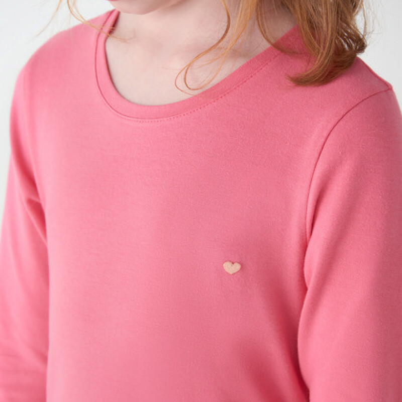BLUSA ML FEM ROSA/GRAFITO