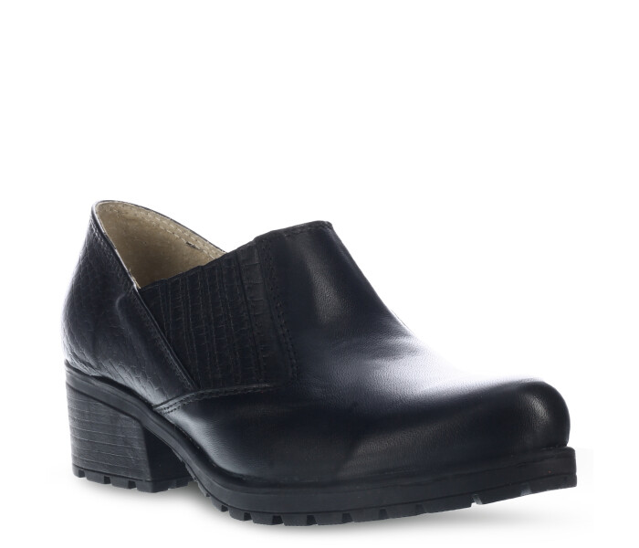 Zapato Casual C/Elastico Negro/Crocco