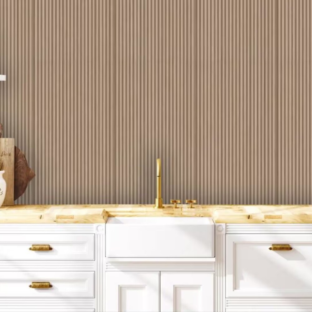 Semigres para pared Rigato Bronzo 37x74 cm Satinado y Rectificado Semigres Para Pared Rigato Bronzo 37x74 Cm Satinado Y Rectificado