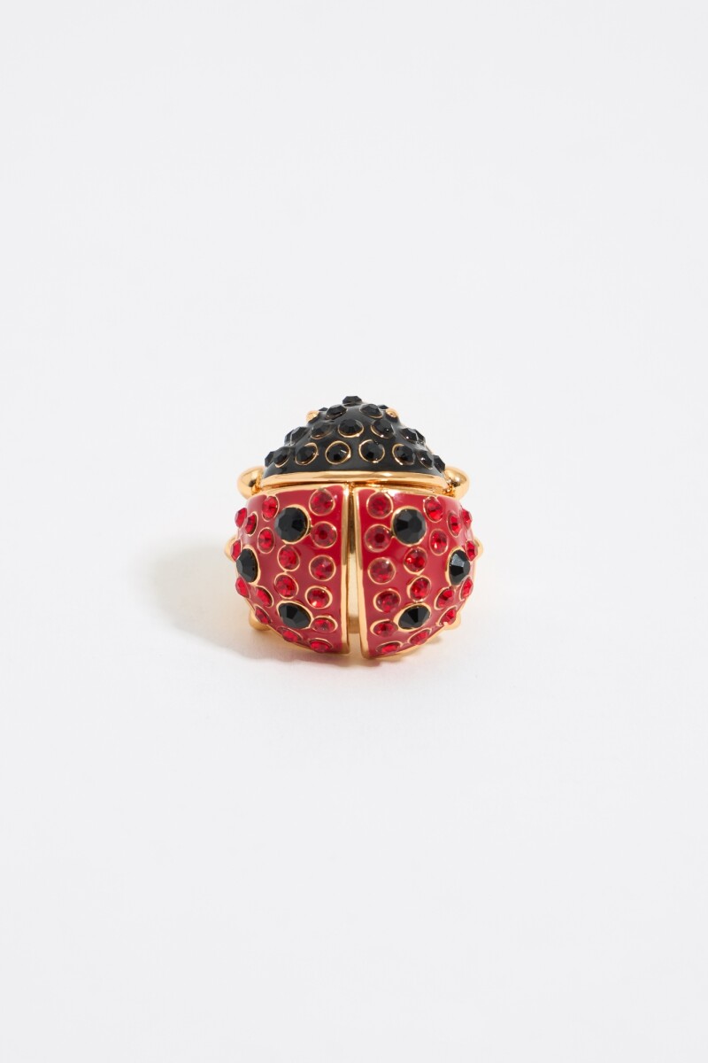 ANILLO MARIQUITA CRISTALES Rojo