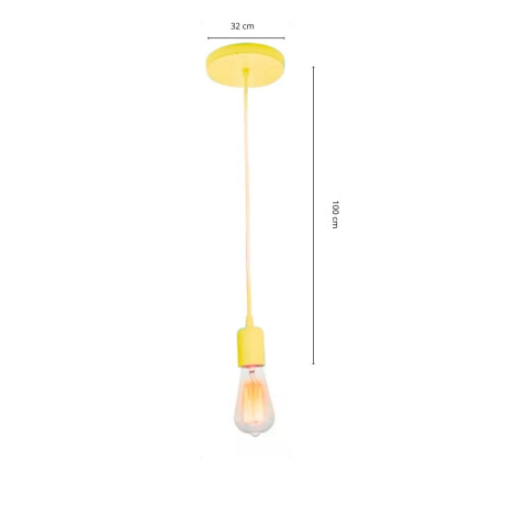 ACDH271 Lámpara Colgante Decorativa Rainbow Amarilla