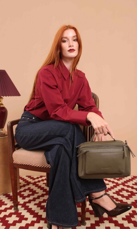 BANDOLERA MORRAL MELISA VERDE MILITAR