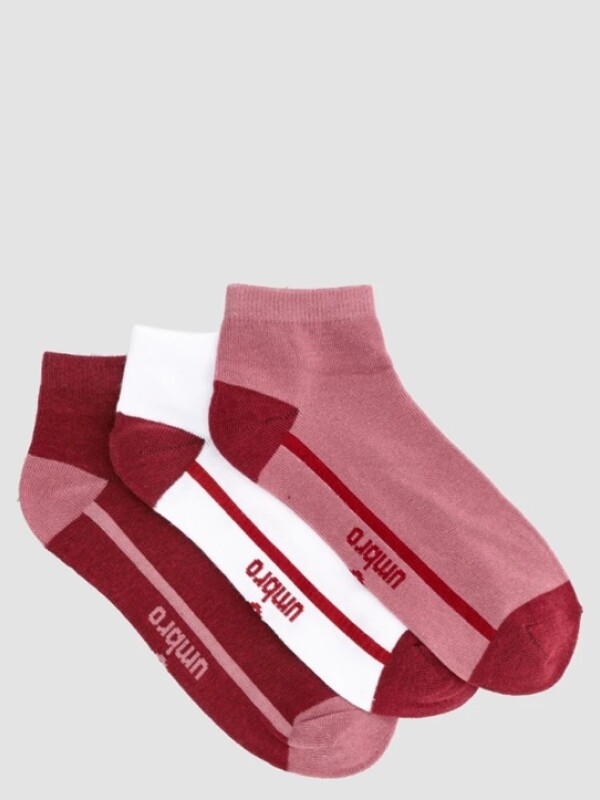 Pack x3 Media Corta Lisa Indiv. Umbro Hombre 9rw