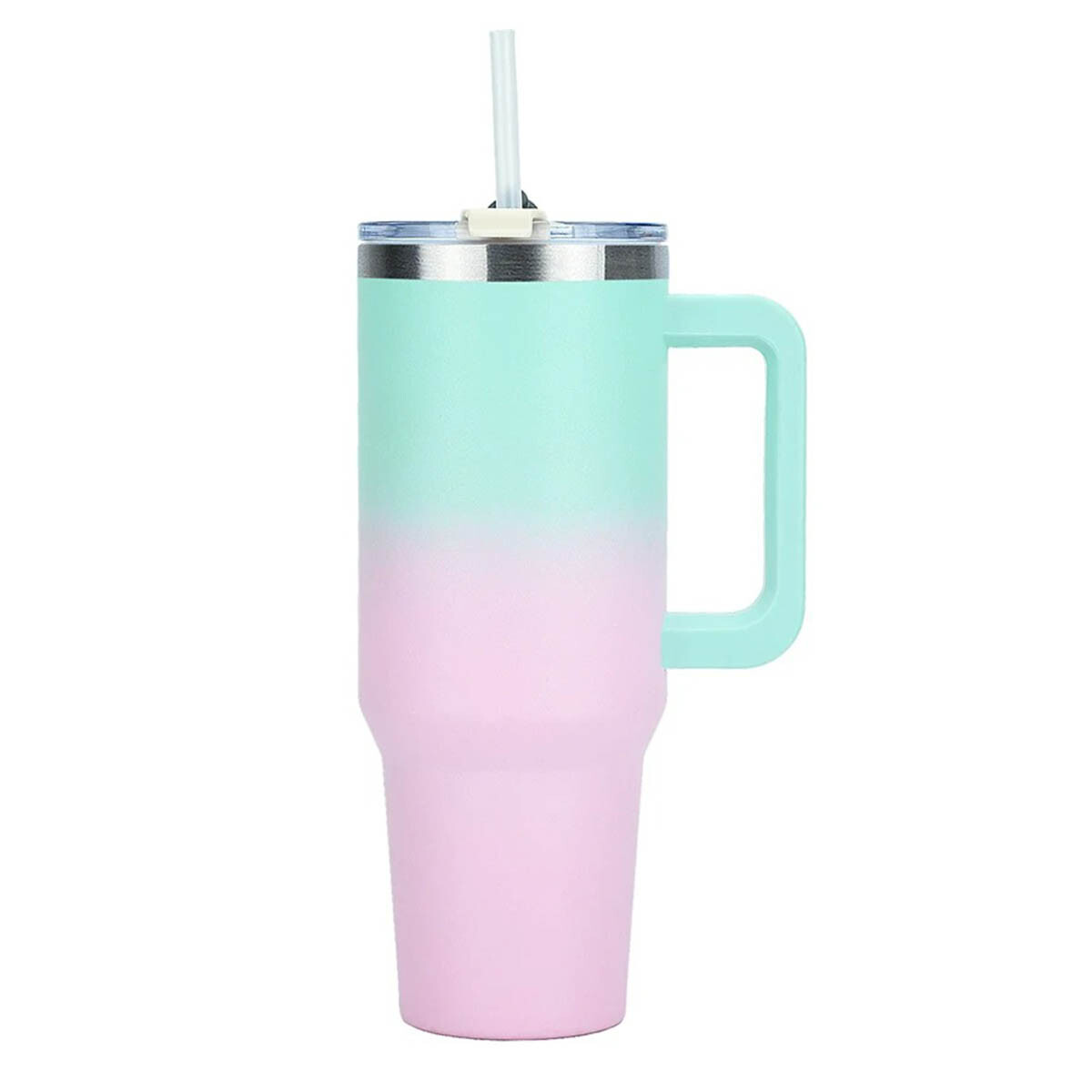 Vaso Térmico Con Sorbito 1.2lts Acero Inoxidable - Rosa-Celeste 