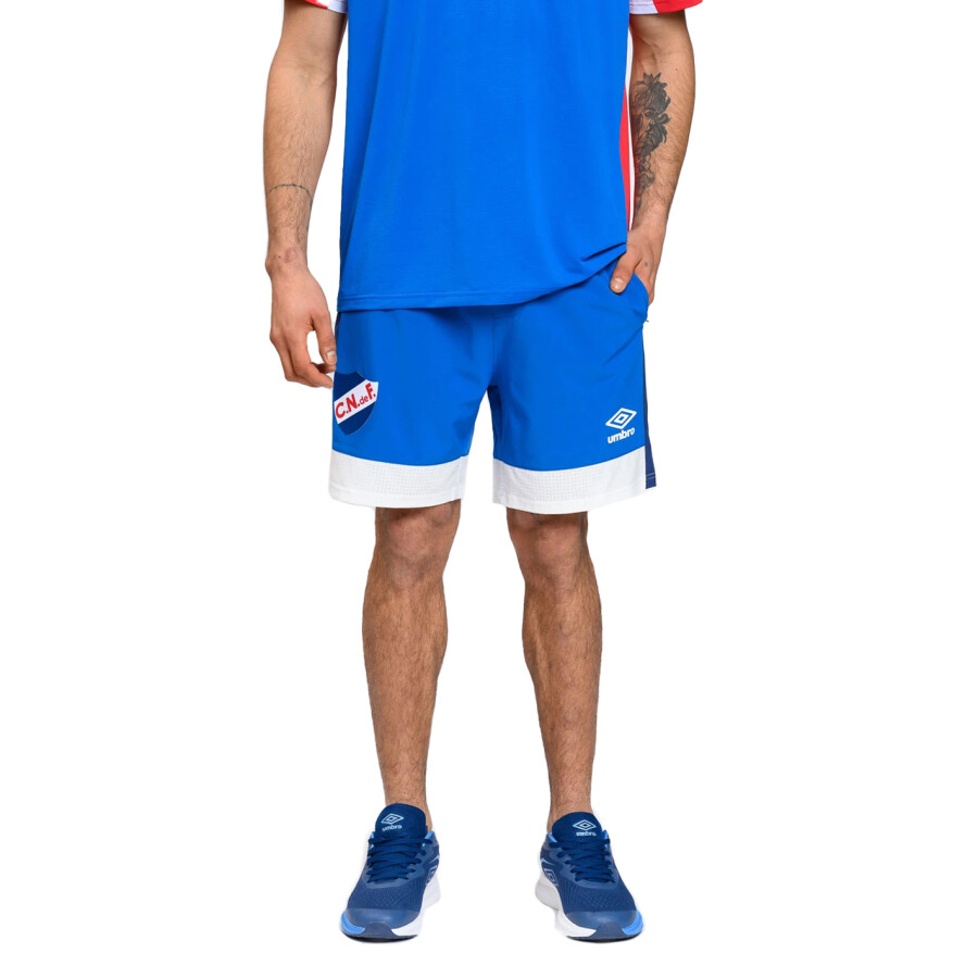 Bermuda de Hombre Umbro Fiss Nacional Azul Francia - Rojo