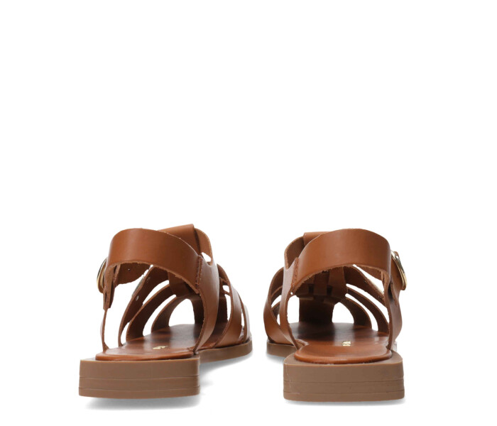 Sandalia franciscana con punta cerrada 336801 Caramelo