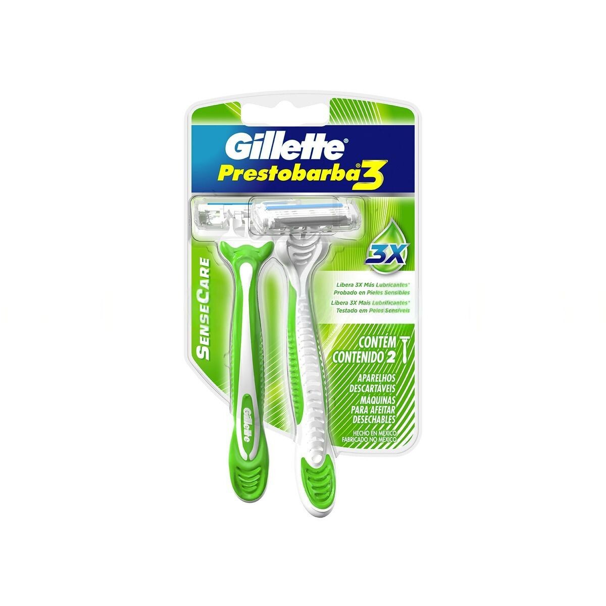GILLETTE PB3 SENS CARE MAQUINA PACK X 2 