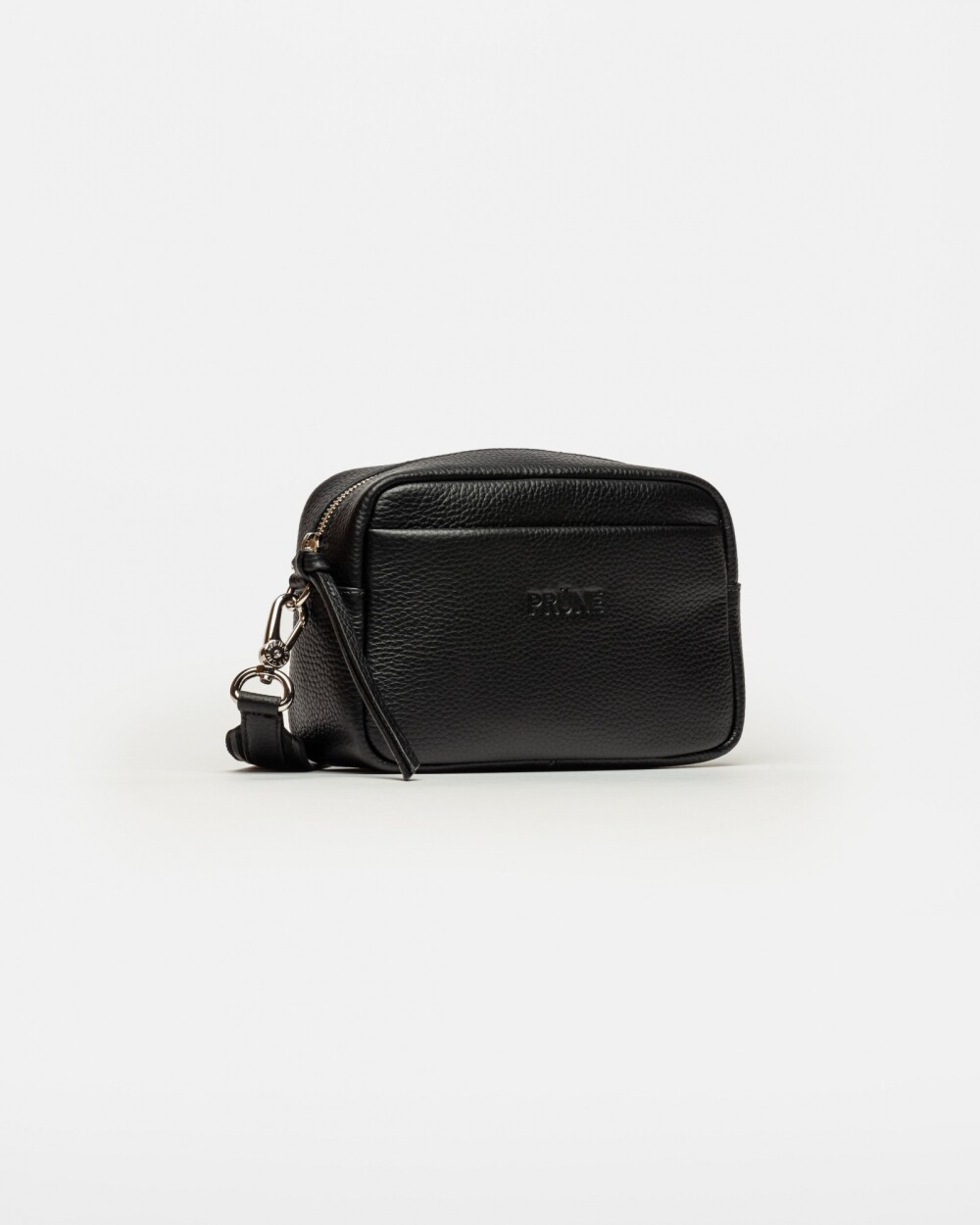 Bandolera Haze en cuero graneado Negro