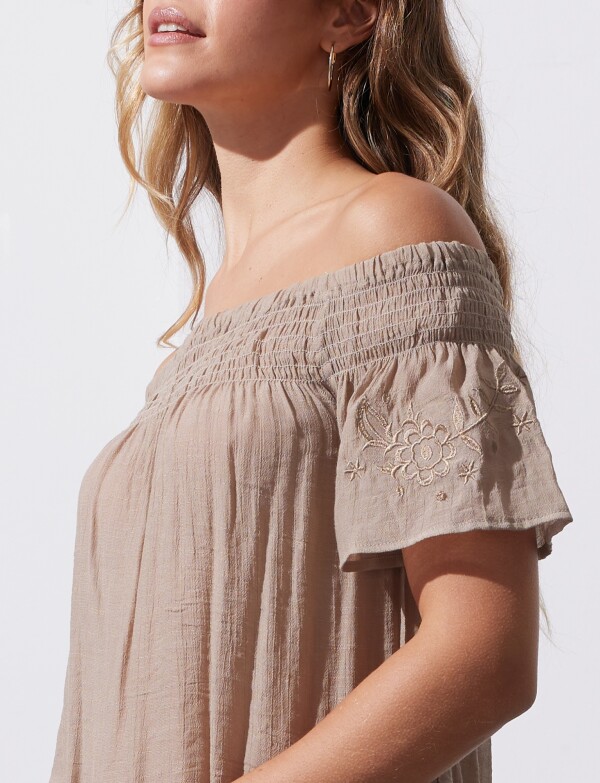 Blusa Bordado BEIGE