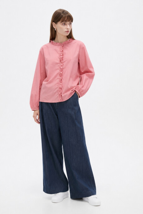 Camisa Stacie Rosa Oscuro