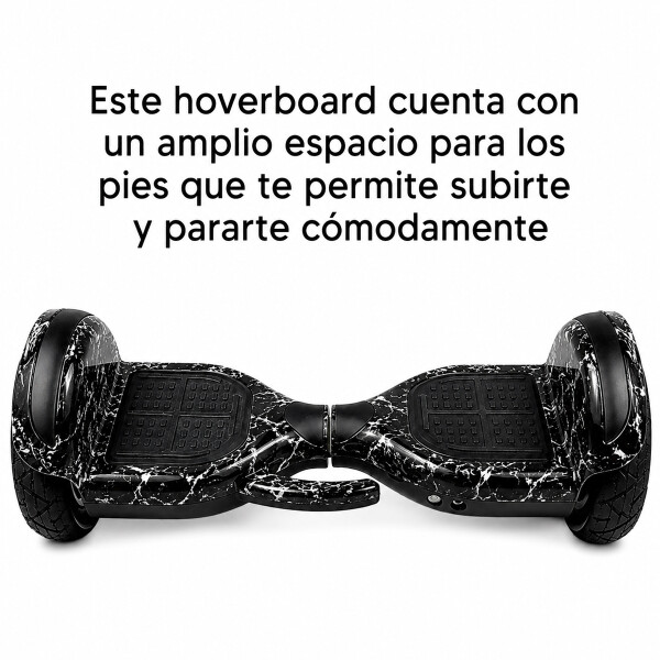 Skate Patineta Eléctrica 6.5" Con Música + Luces Led NEGRO