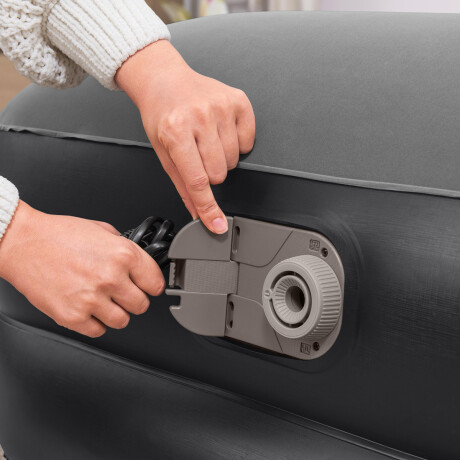 Colchón Sommier Inflable Bestway Camping + Almohada Azul