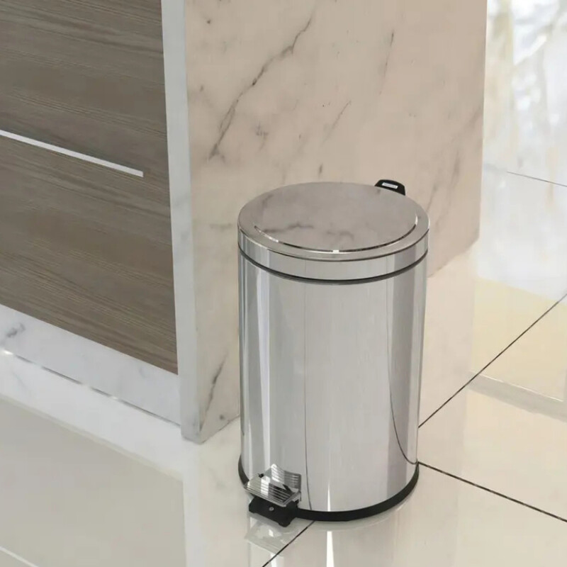 Papelera Basurero Tramontina con pedal y cubo plástico 20 L Papelera Basurero Tramontina con pedal y cubo plástico 20 L