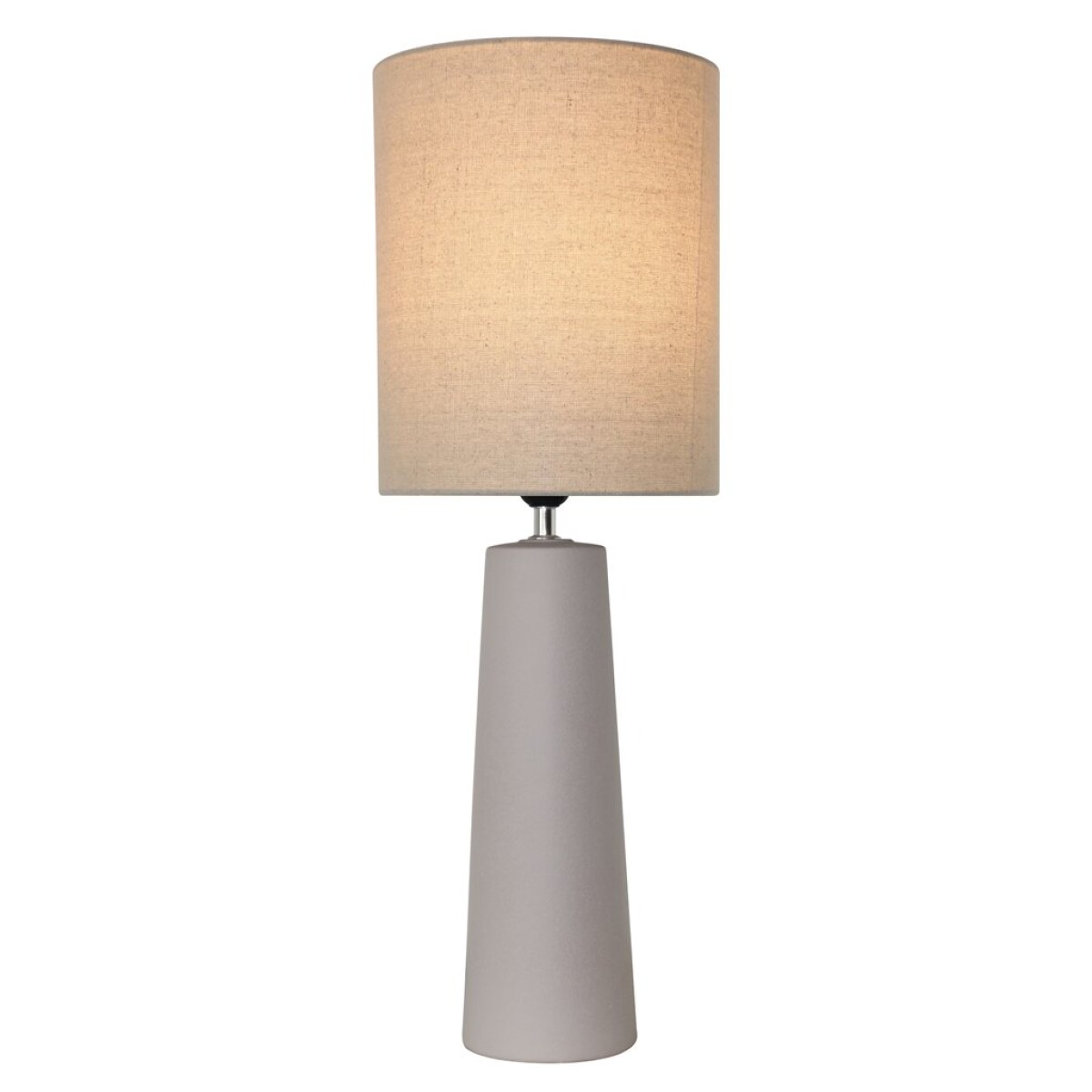 LAMPARA DE MESA CERAMICA D25x68.5CM TAUPE 