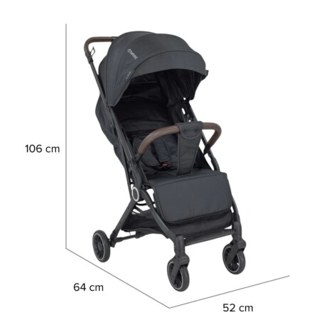 Coche De Paseo Micro Bebesit Compacto De Viaje Negro