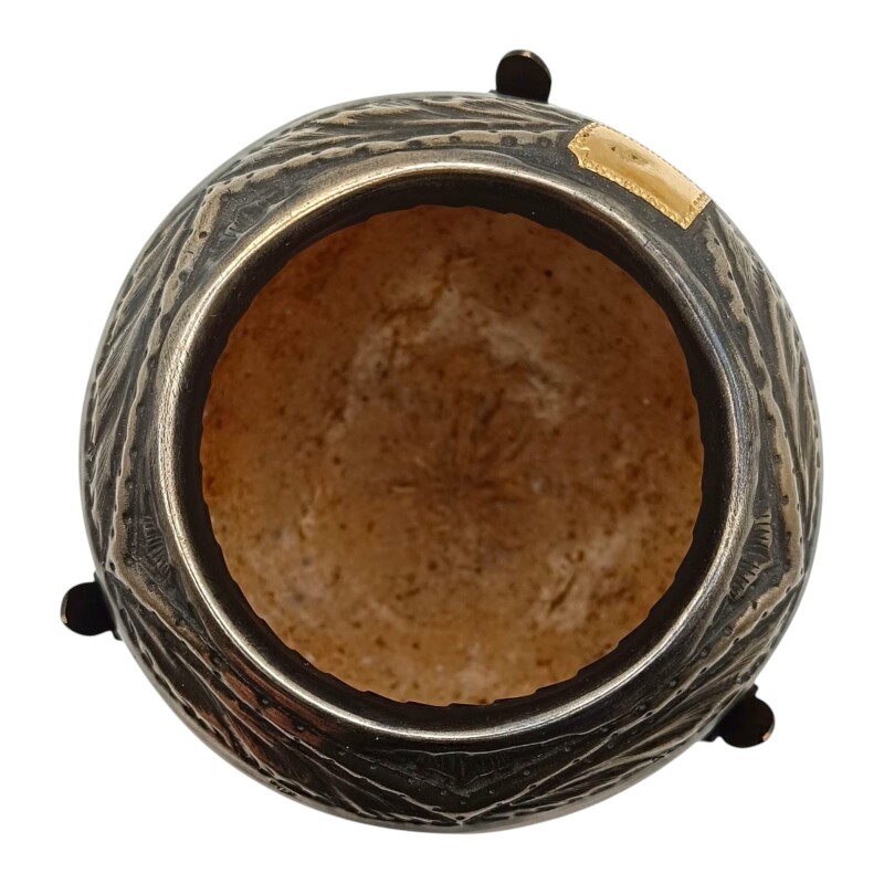 MATE TORPEDO CALABAZA CON BASE - PLATA Y ORO 07 marrónuniforme