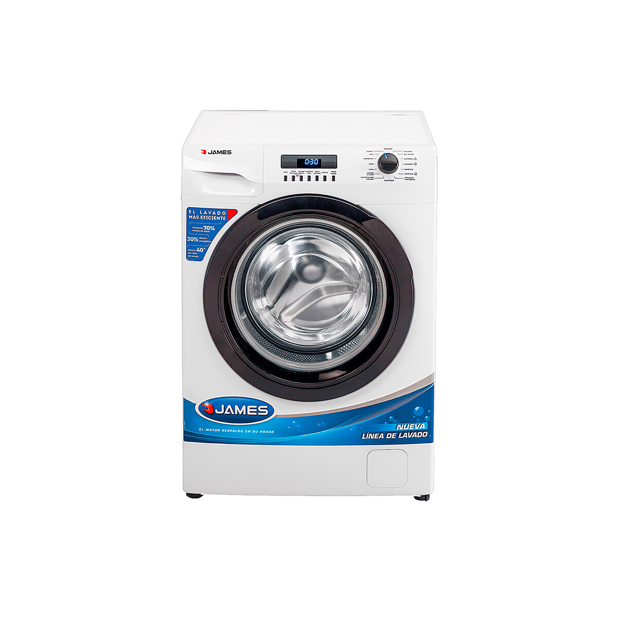 Lavarropa Carga Frontal 8 Kg. Plus James Lr 8120 Plus 